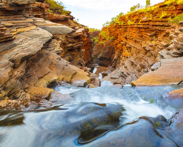 Karijini Ningaloo Photo Tour landscape falls